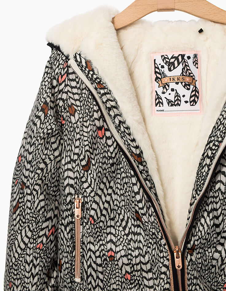 Girls’ printed padded jacket-5