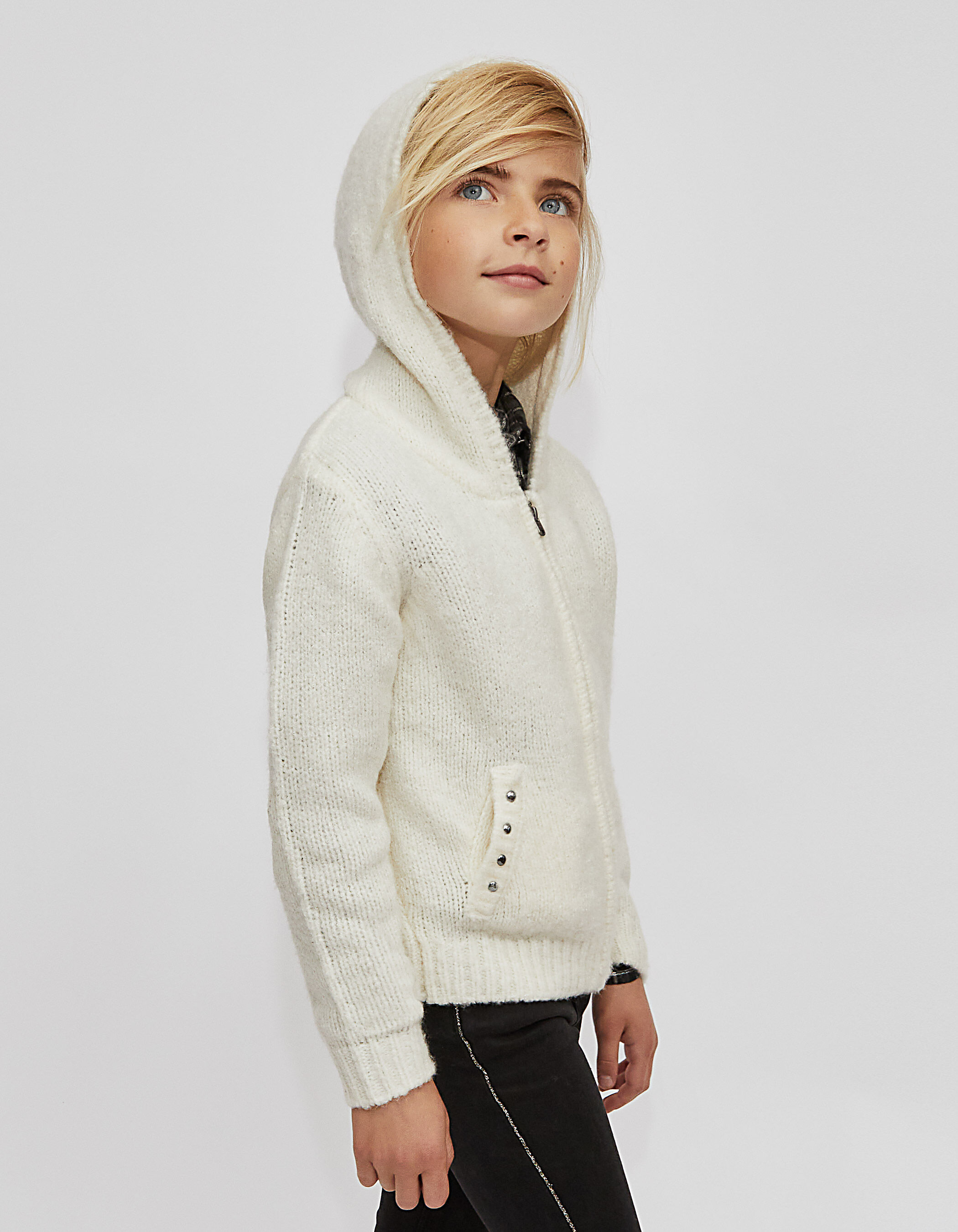 Girls hooded shop cardigan
