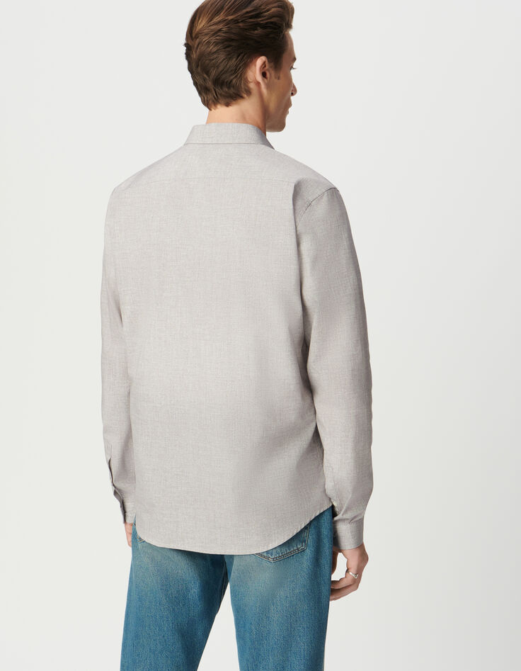 Camisa SLIM ciruela algodón espigas mini hombre-3 Camisa SLIM ciruela algodón espigas mini hombre-3