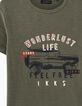 Camiseta caqui medio visual coche 4x4 niño -2