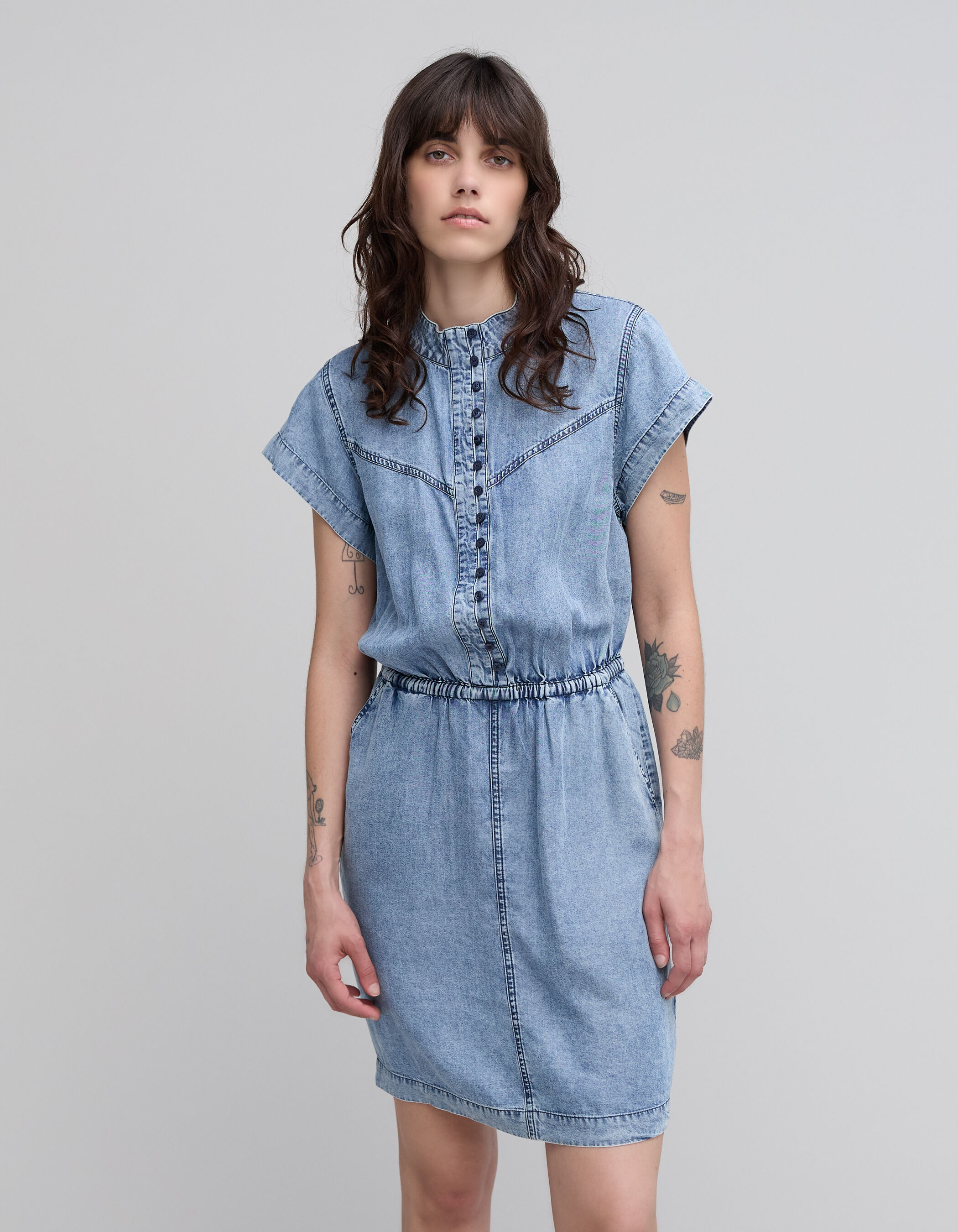Lyocell denim dress top