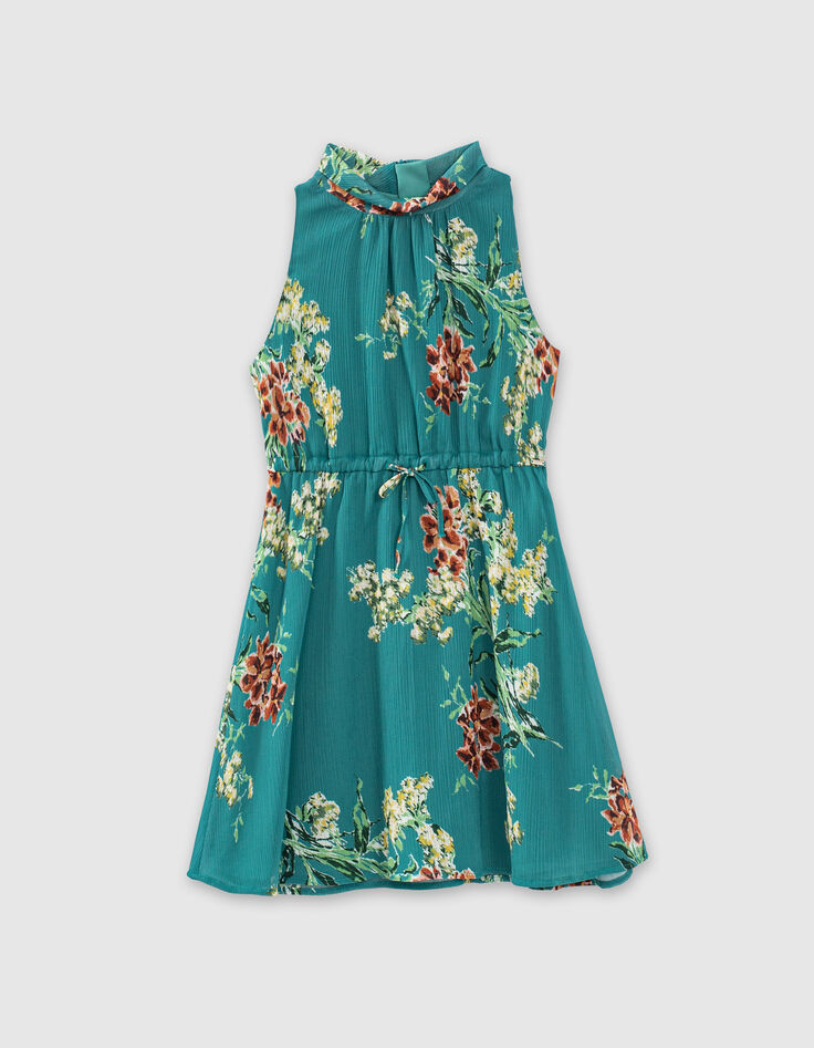 Girls’ eucalyptus flower print mini me dress-5