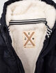 Parka navy à capuche garnissage recyclé bébé garçon -4