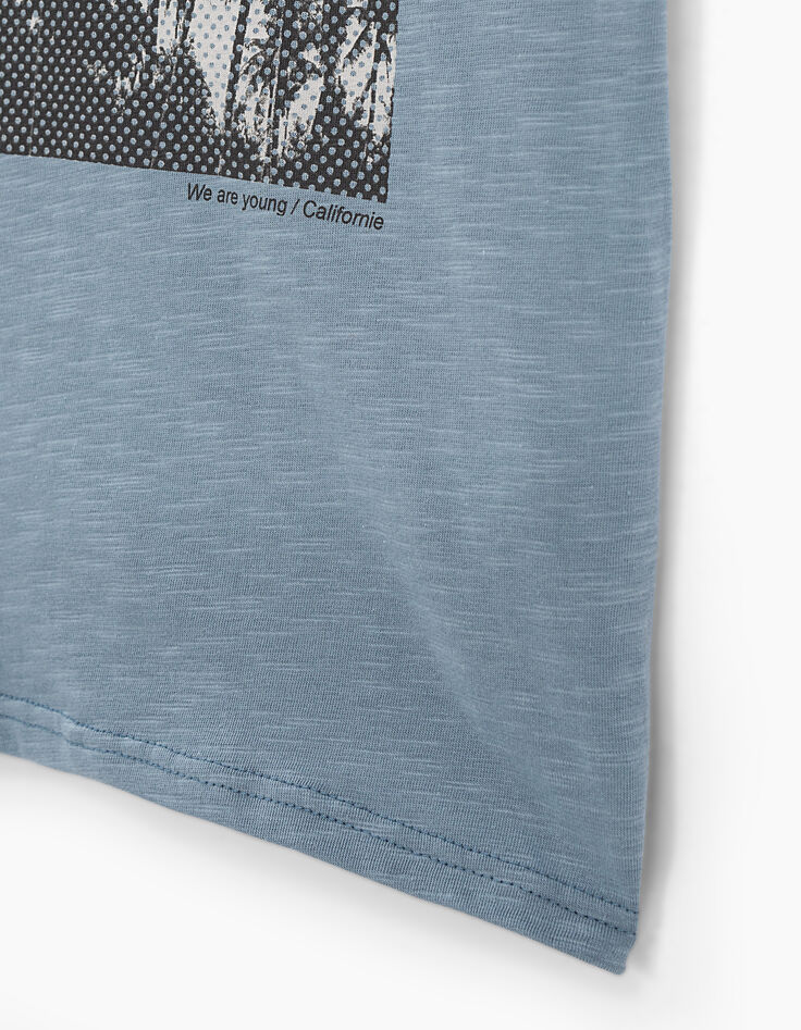 Boys’ blue grey palm-tree photo T-shirt-5
