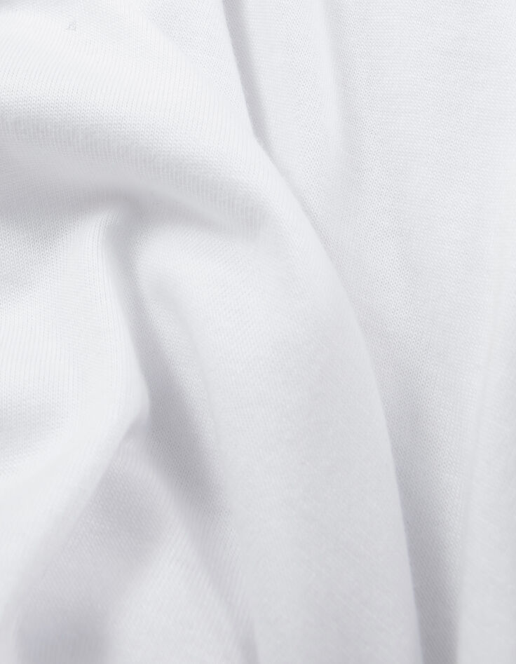 T-shirt blanc coton modal Homme-6