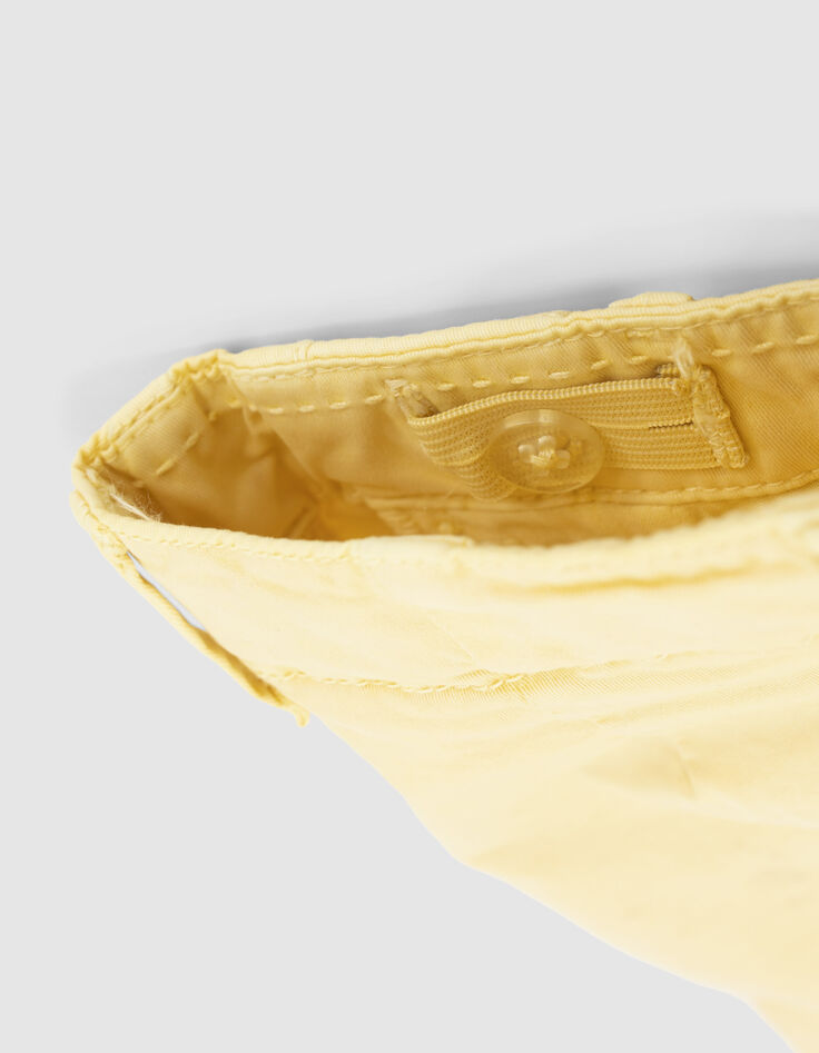 Boys’ light yellow chino Bermuda shorts-7