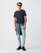 Men’s ink organic cotton Essential crew neck T-shirt-1