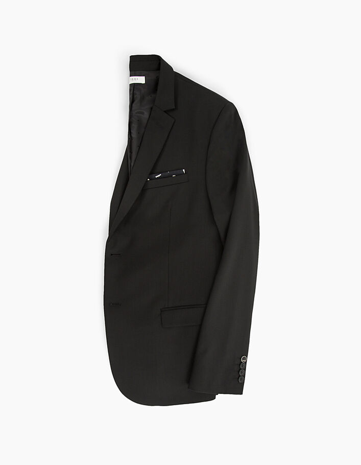 Veste de costume noire avec pochette Homme - IKKS