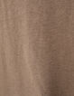 Camiseta beige c&aacute;&ntilde;amo y algod&oacute;n flameado hombre-7