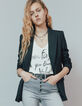 Camiseta crudo algodón flameado mensaje mujer-7