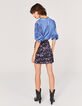 Falda skater viscosa Ecovero® floral mujer-3