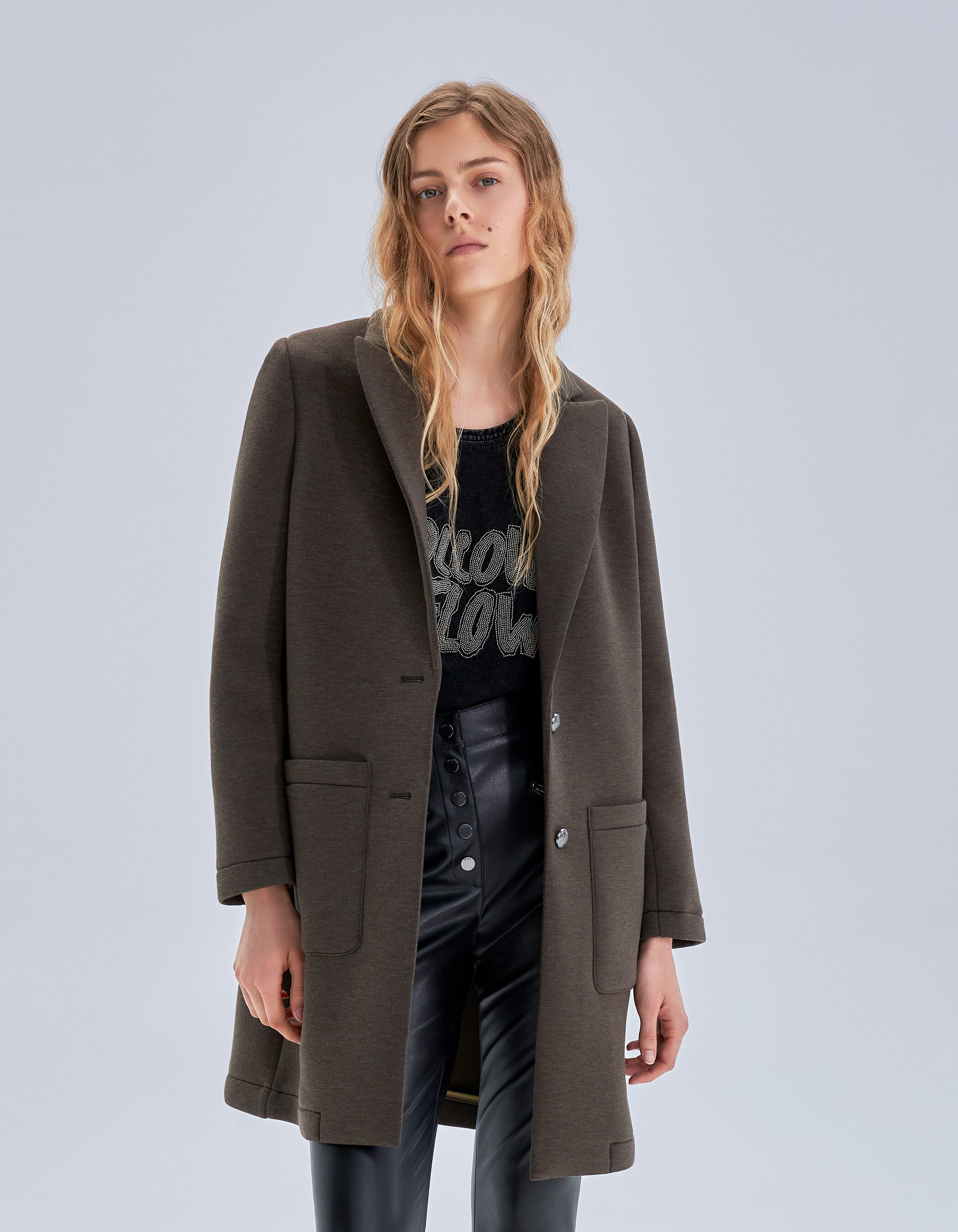 Manteau en maille hotsell femme