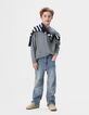 Baggy blauwe jeans dirty wash jongens-1