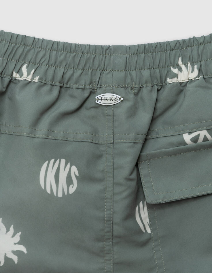 Kaki zwemshort maxi motieven jongens-5