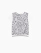 Camiseta blanco roto bi-tejido detrás estampado niña-4