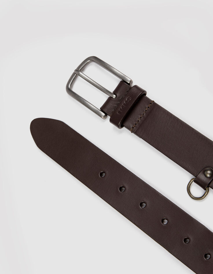 Ceinture marron cuir Homme-3