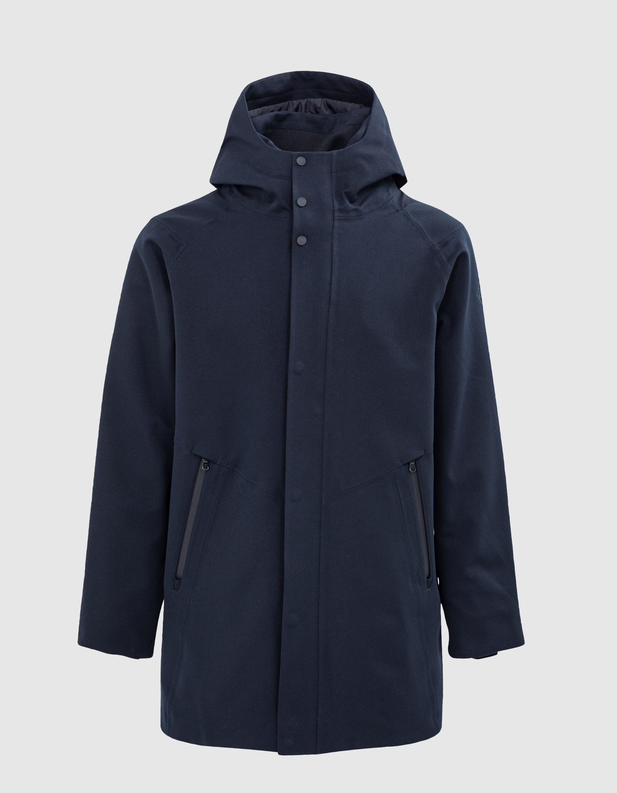 Men s navy WATERPROOF tricotine parka