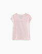 Girls’ pink ROLLING STONES T-shirt with tongues-4
