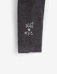 Leggings reversibles estampado flores gris ni&ntilde;a-6