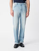 Neil verwaschene blaue Straight-Jeans-2
