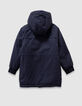 Girls’ 3-in-1 blue reversible padded jacket-4