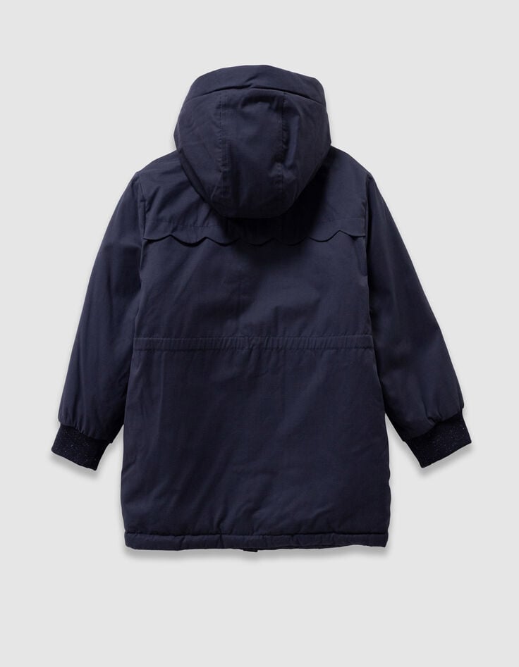 Girls’ 3-in-1 blue reversible padded jacket-4