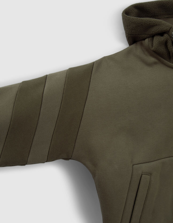 Boys&rsquo; khaki fleece-backed cardigan-5