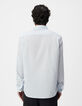 Chemise regular ciel voile de coton bio Homme-3