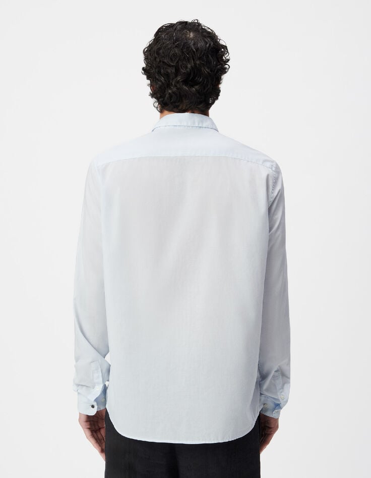 Chemise regular ciel voile de coton bio Homme-3