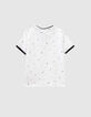 Boys’ white trompe-l'oeil T-shirt with motif-2