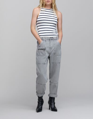 T-shirt Marini&egrave;re sans manches femme - IKKS