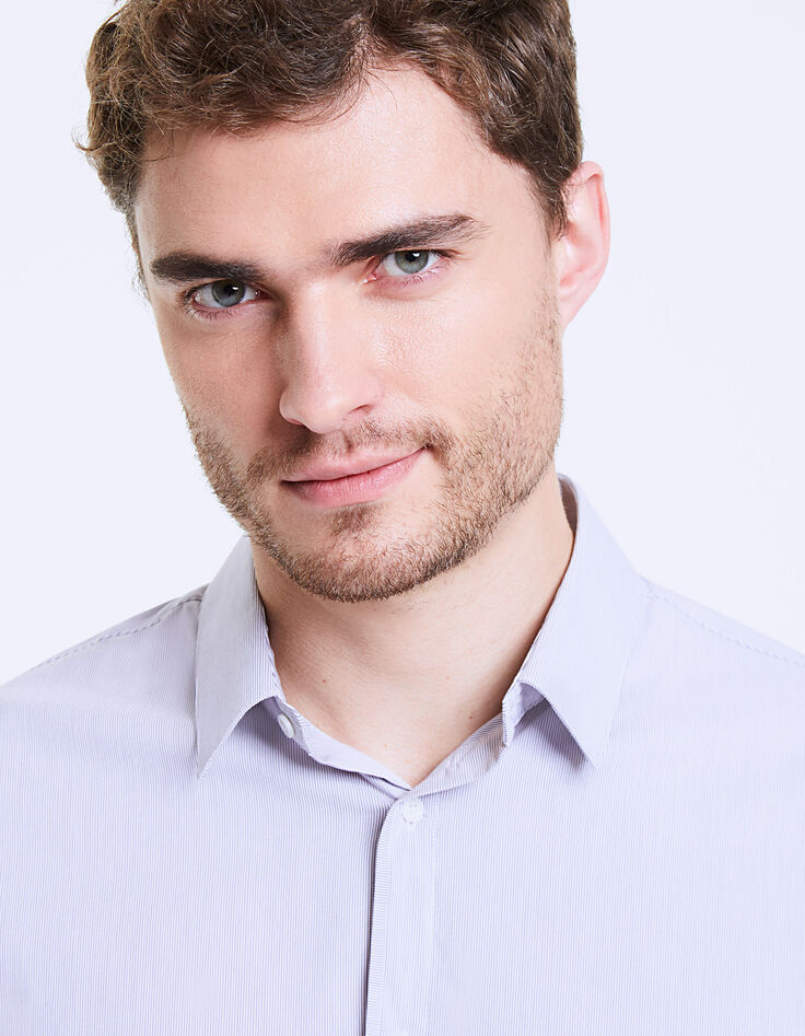 Camisa slim rayas finas shadow Hombre-5