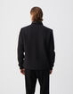 Chaqueta acolchada fina negra bimaterial hombre-3