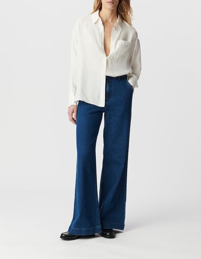 Wei&szlig;es Oversize-Langarmhemd - IKKS