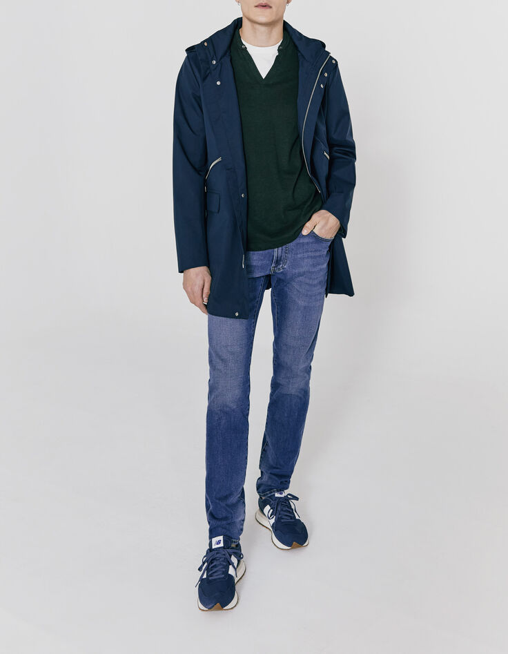Blau graue Herren-Jeans im SLIM-Fit aus Bio-Baumwolle-2
