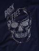 Totenkopf-T-Shirt aus Bio-Baumwolle f&uuml;r Damen, navy-5