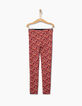 Leggings réversible orange imprimé et navy fille-3