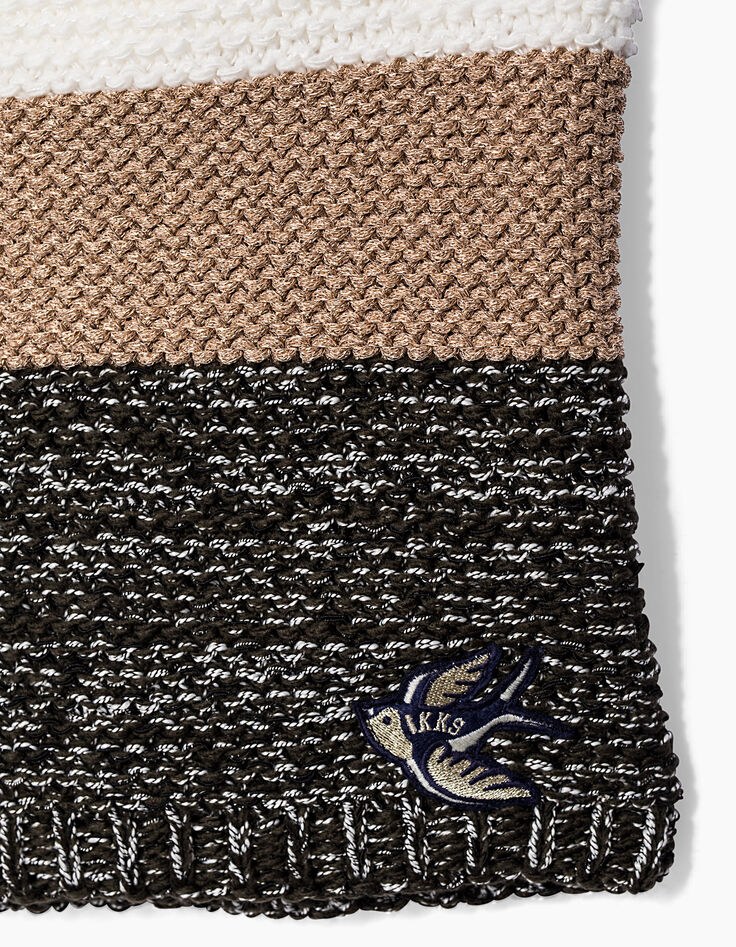 Girls' striped snood-2 Girls' striped snood-2