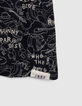Boys’ navy Lenzing™ Ecovero™ viscose shirt, line drawing print-4