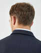 Veste de costume SLIM bleu foncé faux-uni Homme-5