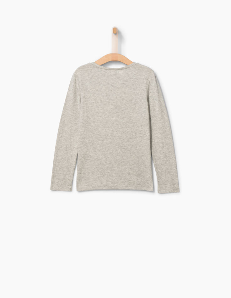 Girls' grey T-shirt-3