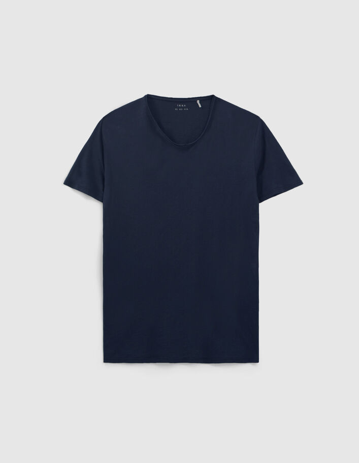 Blauw heren De Essential T-shirt - IKKS