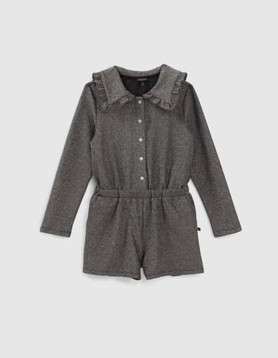 Mono corto plata maxi cuello ni&ntilde;a - IKKS
