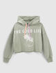 Sudadera verde cropped cordones tie&dye-1