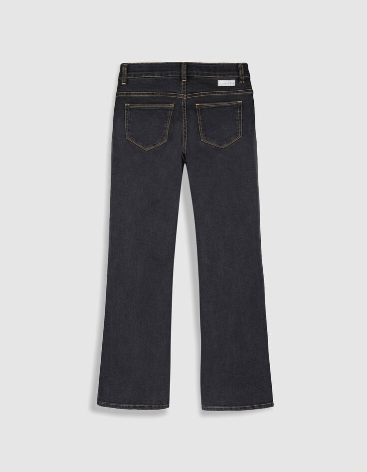Zwarte flare jeans voor meisjes-5
