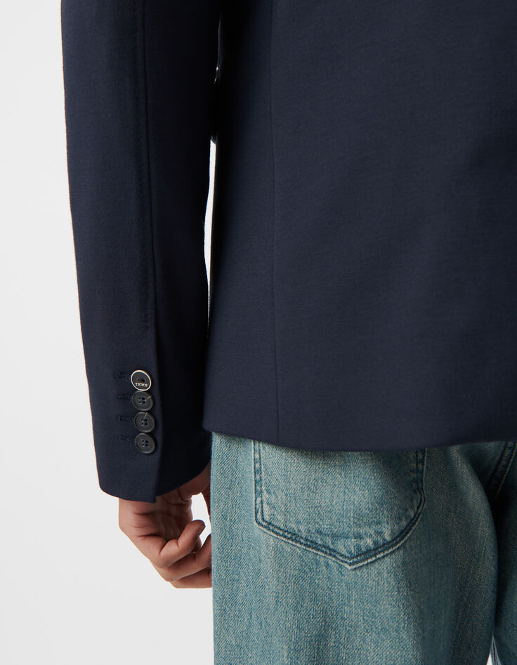 Veste marine avec parementure amovible Homme-8