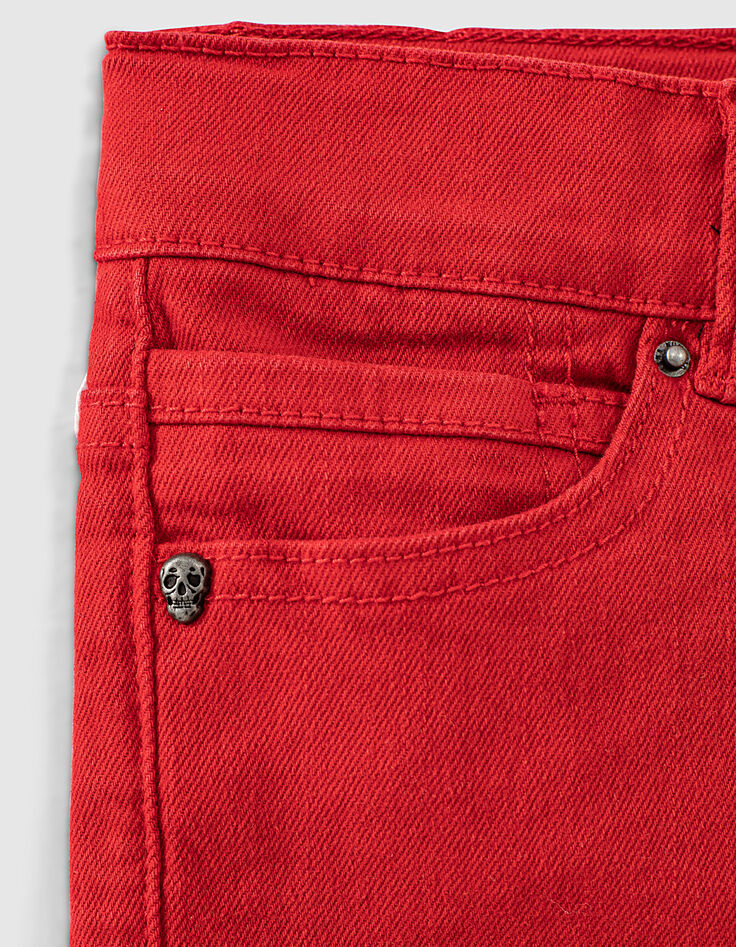 Mittelrote Slim-Jungenjeans -6 Mittelrote Slim-Jungenjeans -6