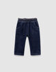 Marine jeans ceintuur pied-de-poule babymeisjes-1