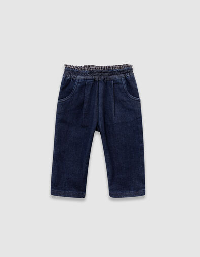 Marine jeans ceintuur pied-de-poule babymeisjes - IKKS