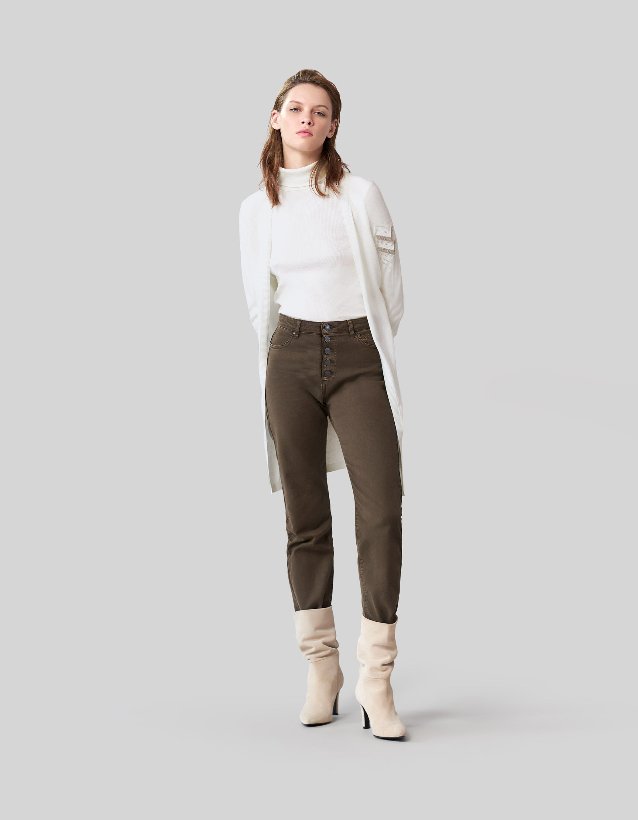 Cardigan mi long femme clearance